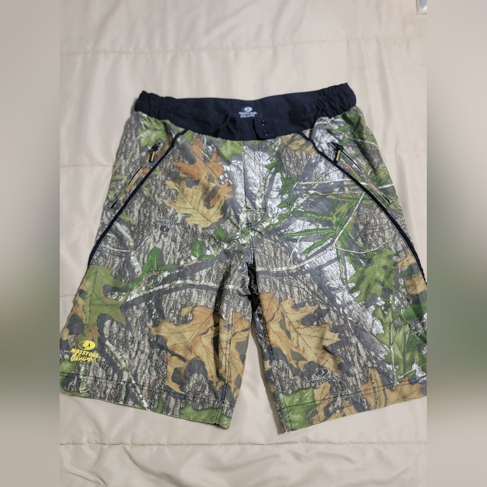Mossy Oak Obsession Camouflage Swim Trunks - Size 38